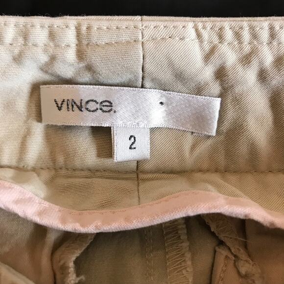 Vince Beige Tan Chino Rolled Hem Capri Work Pants 2 - Picture 7 of 7